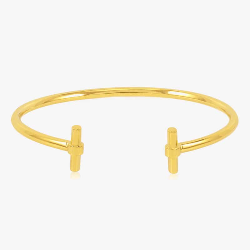 ORAZIO 3Pcs Gold Bracelet for Women 14K Gold Plated Bangle