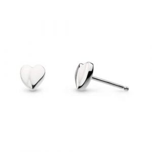 Kit Heath Jewellery Mini Silver Heart Stud Earrings
