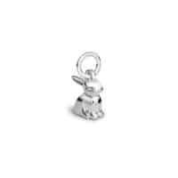 Silver Bunny Charm - Silverado Jewellery