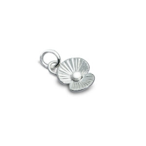 Silver Poppy Charm - Silverado Jewellery