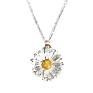 Alex Monroe Jewellery Daisy Necklace | Silver and Gold Vermeil