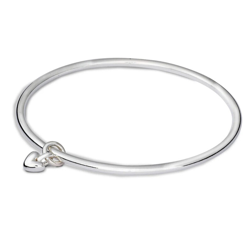 Silver Sweetheart Bangle