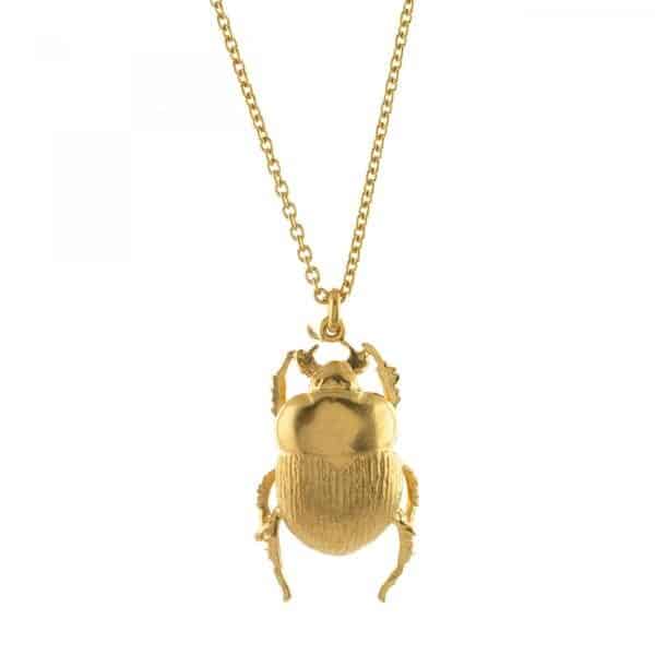 Alex Monroe Gold Dor Beetle Necklace