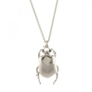 Alex Monroe Jewellery Silver Dor Beetle Necklace