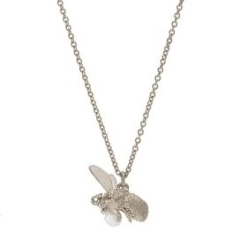 Silver Flying Bee Necklace - Alex Monroe - Silverado Jewellery