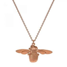 Alex Monroe Jewellery Rose Gold Bumblebee Necklace
