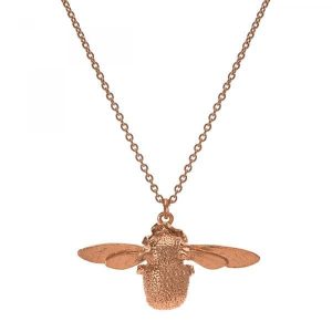 Alex Monroe Jewellery Rose Gold Bumblebee Necklace