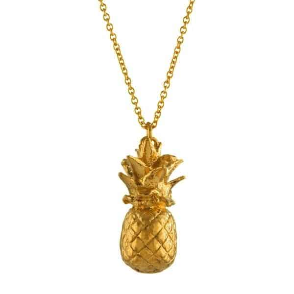 Alex Monroe Gold Pineapple Necklace