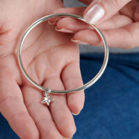 Silver Stardust Bangle