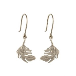 Alex MonroeJewellery Silver Little Feather Hook earrings