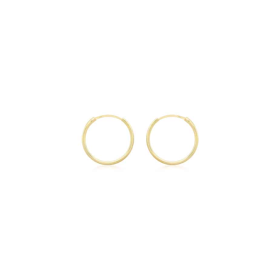 18ct Gold Plated or Silver Huggie Mini Hoop Earrings | Hurleyburley