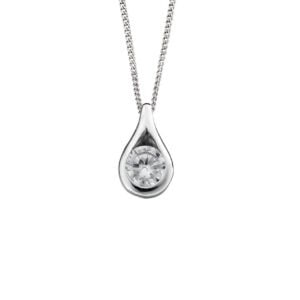 Silver Teardrop Pendant - Silverado Jewellery