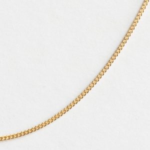 Adjustable gold plated chain