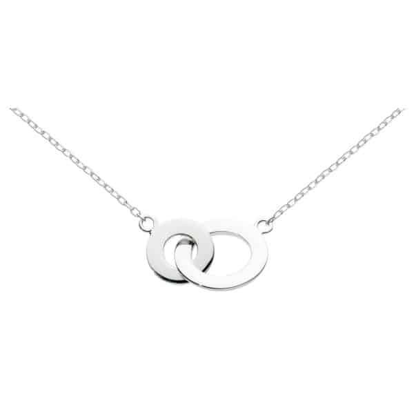 Flat Double Loop Necklace Silverado Jewellery