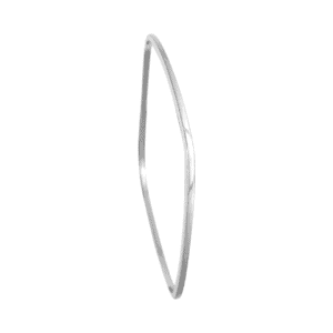 Simple and classic square sterling silver bangle.