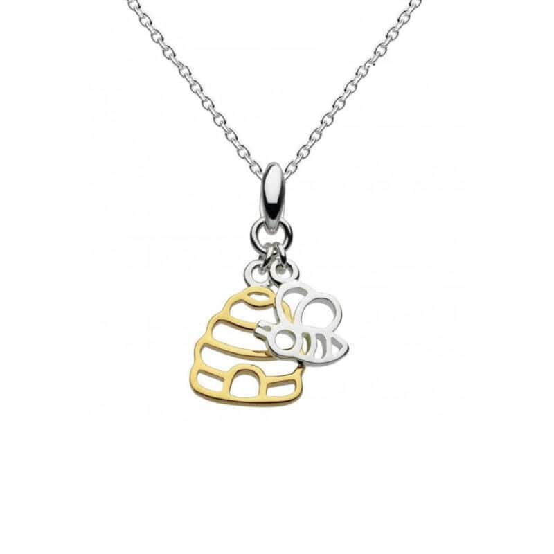 Silver and Gold beehive necklace - Silverado Jewellery