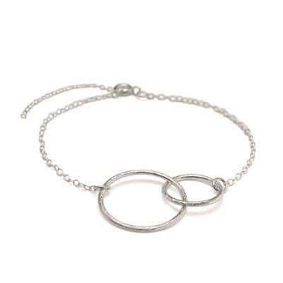 Pernille Corydon Silver Double Loop Bracelet-Silverado Jewellery