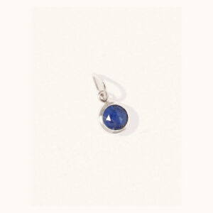 September Silver Birthstone Pendant - Lapis Lazuli - Silverado Jewellery