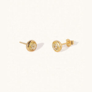 November Birthstone Stud Earrings - Luceir - Silverado Jewellery