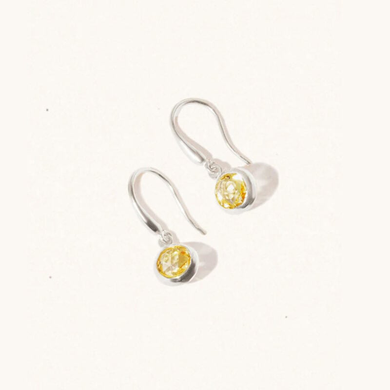 Silver November Birthstone Earrings - Luceir - Silverado Jewellery