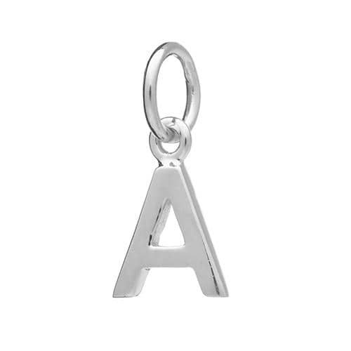 Luceir Silver Alphabet Pendant - Silverado Jewellery