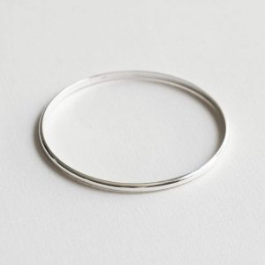 Simple Silver Bangle - Silverado Jewellery