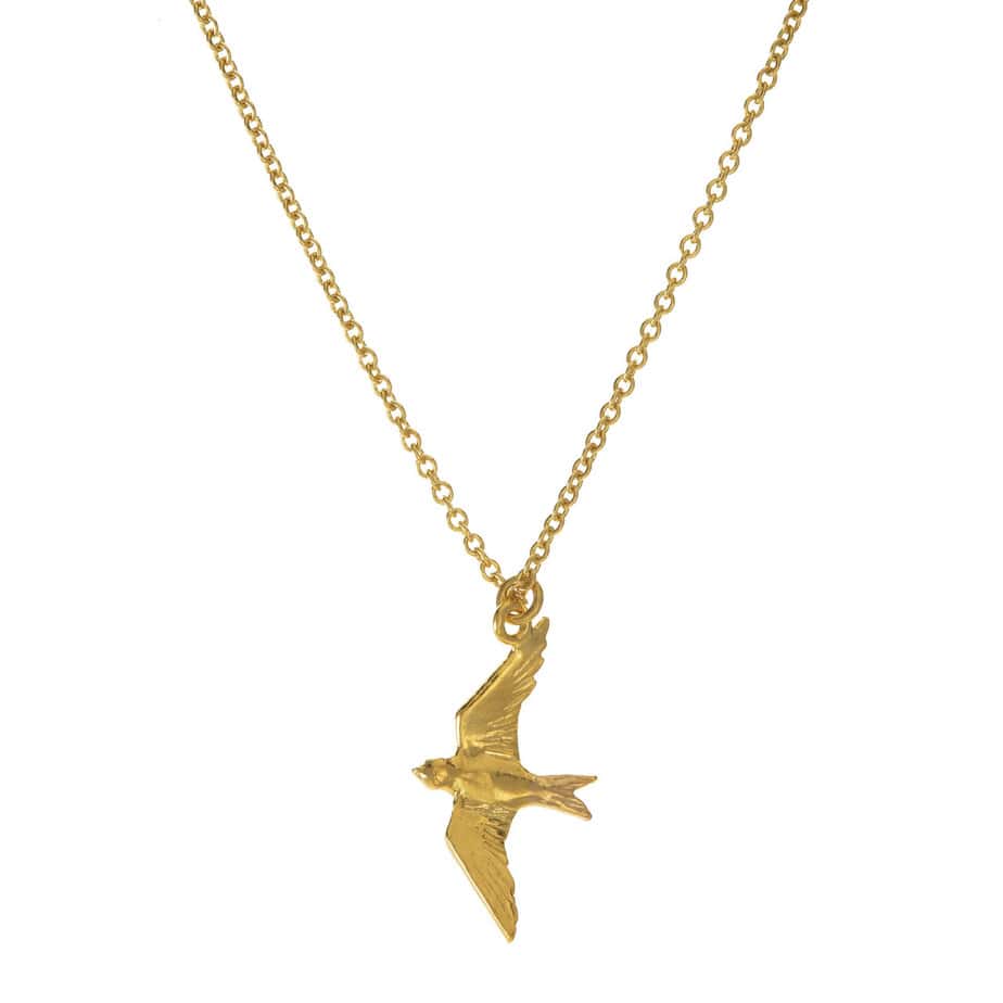 Alex Monroe Flying Swallow Necklace - Silverado Jewellery