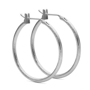 Pure By Nat Silver Large Hoops