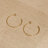 9ct Gold Hoop Earrings - Silverado Jewellery