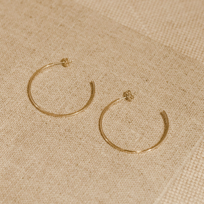 9ct Gold Hoop Earrings - Silverado Jewellery