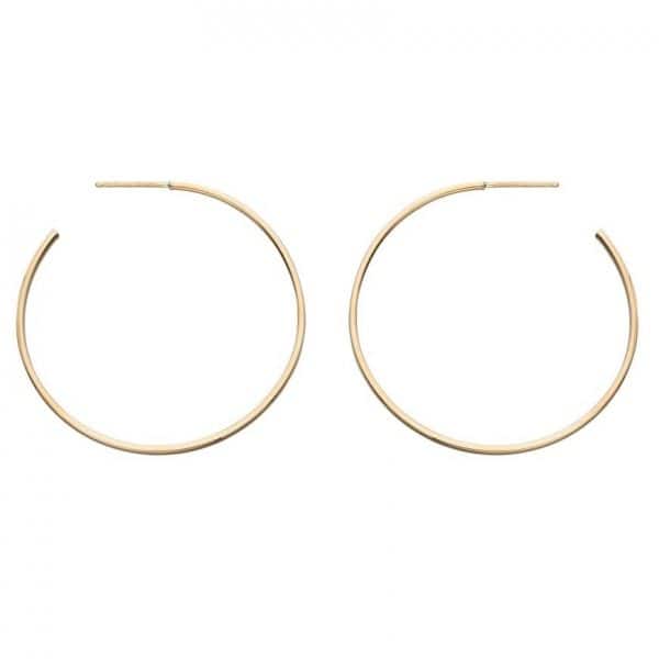 Solid Gold Hoops Buy Online Silverado Jewellery