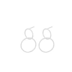 Pernille Corydon Double Loop Earrings- Silverado Jewellery