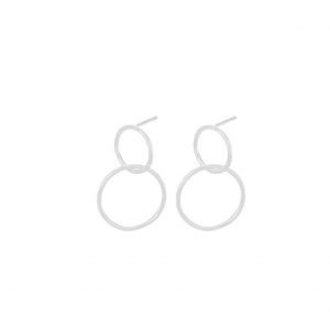 Pernille Corydon Double Loop Earrings- Silverado Jewellery