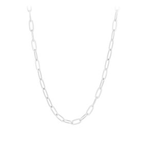 Silver chain link necklace by Pernille Corydon