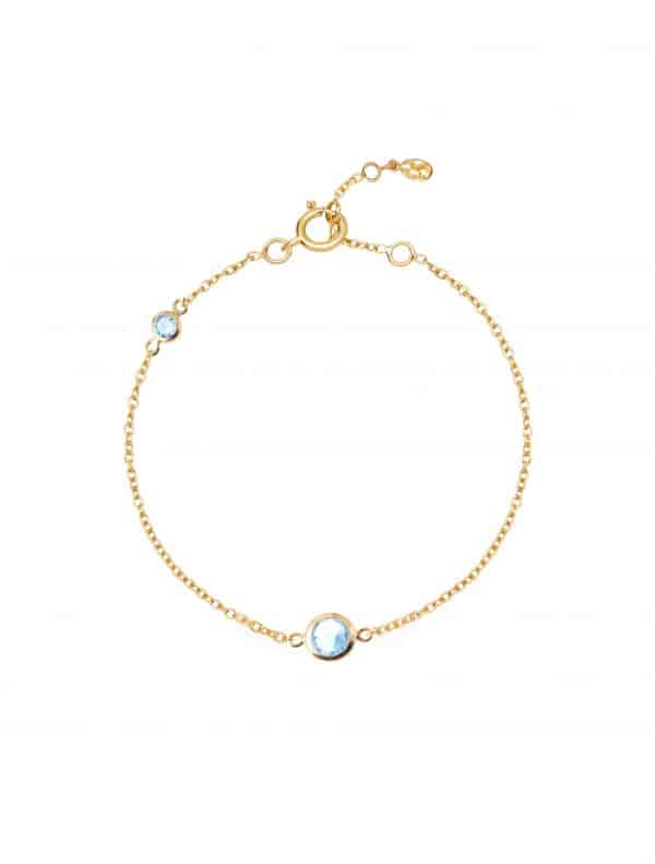 Luceir gold march birthstone bracelet