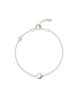 sterling silver february birthstone bracelet by Luceir
