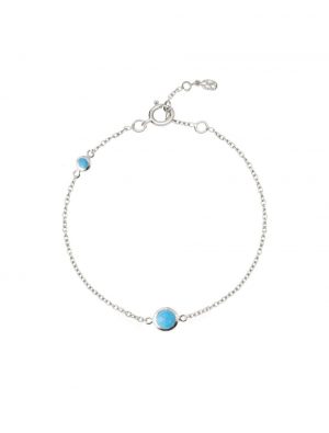 sterling silver december birthstone bracelet by Luceir
