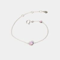 February Birthstone Bracelet - Amethyst - Silverado Jewellery