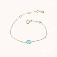 Silver December birthstone bracelet - Turquoise - Silverado Jewellery