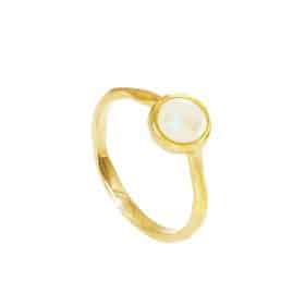 Gold plated sterling silver october birthstone ring
