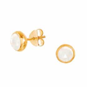 gold plated sterling silver october birthstone stud earrings