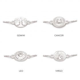 silver zodiac bracelet Rachel Jackson