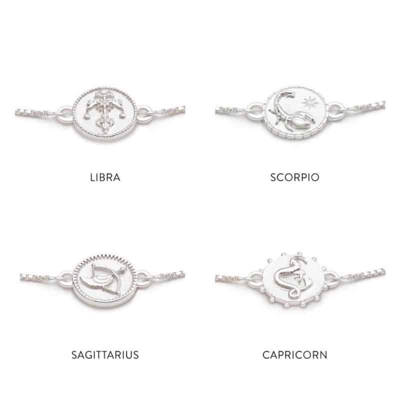 silver zodiac bracelet Rachel Jackson