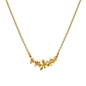 Alex Monroe Sprouting Rosette In-Line Necklace - silverado jewellery