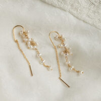 Ocean Treasure Pearl Ear chains - Pernille Corydon - Silverado Jewellery