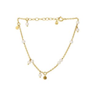 Gold plated ocean pearl bracelet from Pernille Corydon