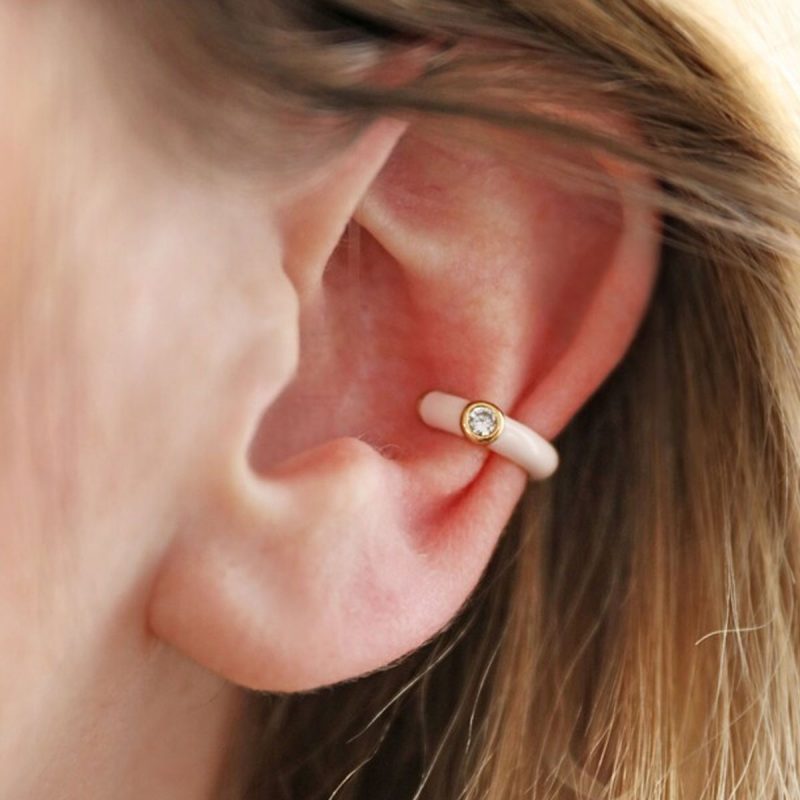 Pink enamel ear cuff - SUMMER ESSENTIAL JEWELLERY UNDER £25 - Silverado Jewellery