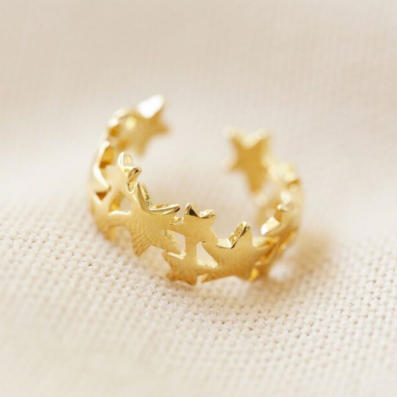 Gold plated star ear cuff - SUMMER ESSENTIAL JEWELLERY UNDER £25  - Silverado Jewellery
