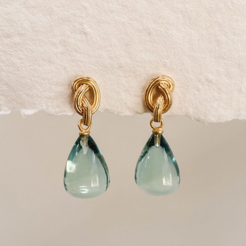 Synthea Turquoise Drop Earrings - Silverado Contemporary Jewellery
