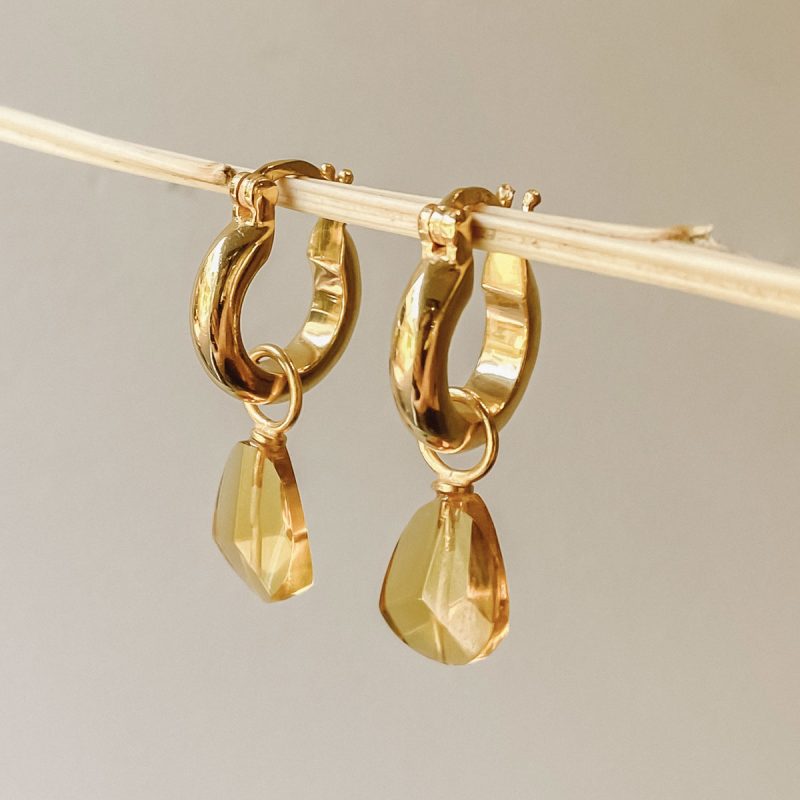 Priya Citrine Earrings - Silverado Contemporary jewellery